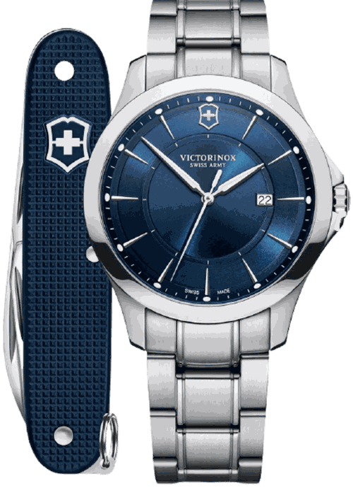 Alliance Quartz Blue Dial Steel Men's Watch 241910.1