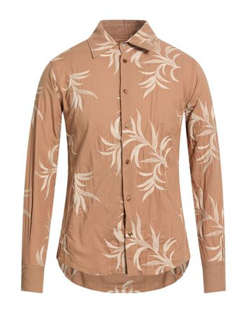 Man Shirt Camel Size M Cotton