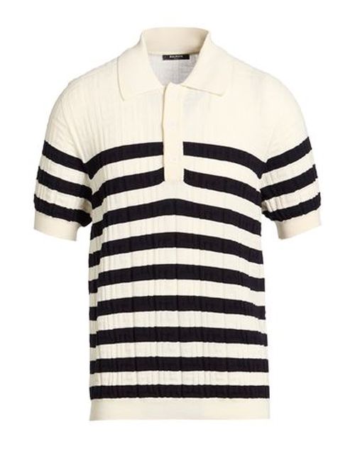 Man Sweater Ivory Size L Virgin Wool