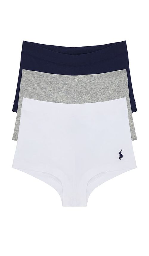 Polo Ralph Lauren Intimates Thong 3 Pack in Black,Grey,White. - M also in L