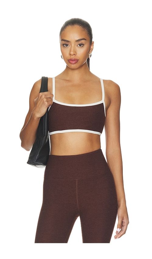 YEAR OF OURS Perfect Stretch Bralette in Brown. - XS also in S
