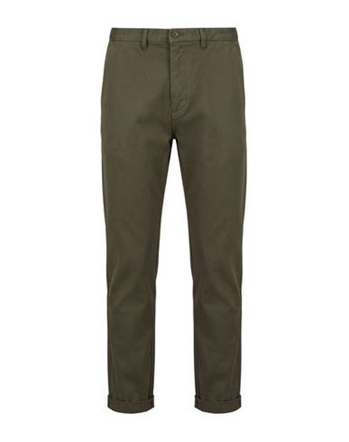 Man Pants Military green Size 28 Cotton, Elastane