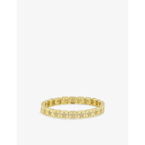 Womens The Pavé Star 18ct Yellow Gold-Plated Brass and Cubic Zirconia Bracelet