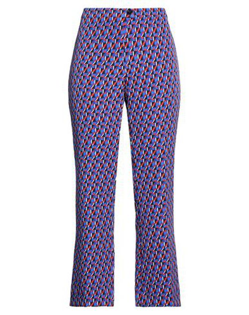 Woman Pants Blue Size 10 Polyester, Elastane