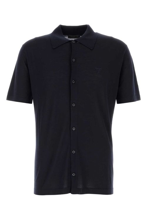 Midnight Blue Wool Shirt