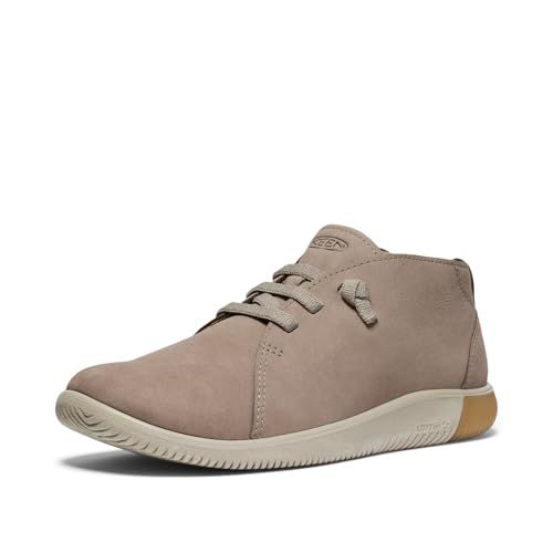 KEEN Men's KNX Mid Top Leather Flexible Comfortable Chukka Boots