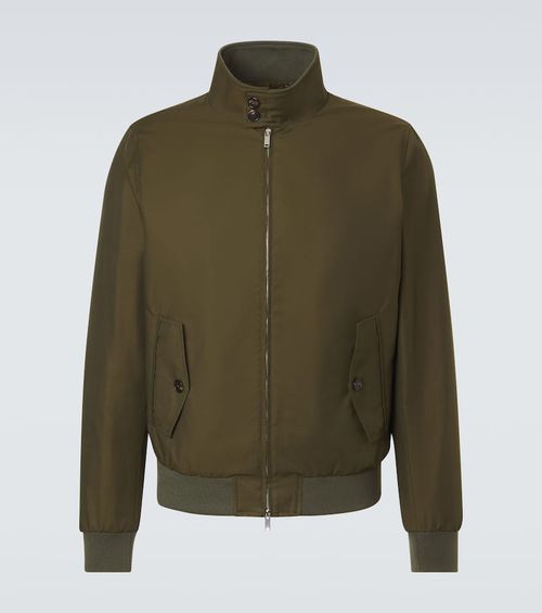 Cotton-blend bomber jacket