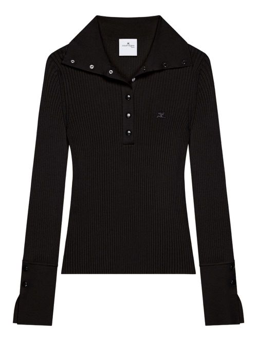 Ribbed Polo Shirt