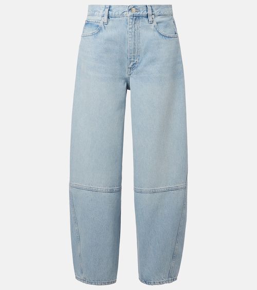 Twisted wide-leg jeans