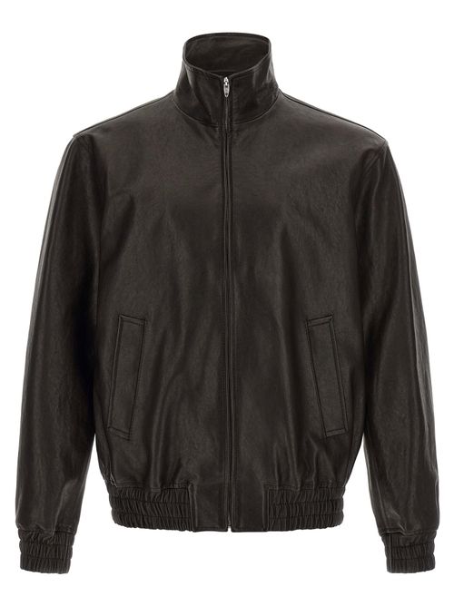 Calf Leather Jacket — Black