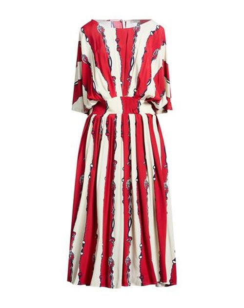 Woman Maxi dress Red Size 4 Viscose