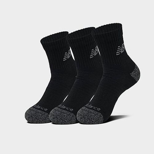 Active Quarter Socks (3-Pack) in Black/Black