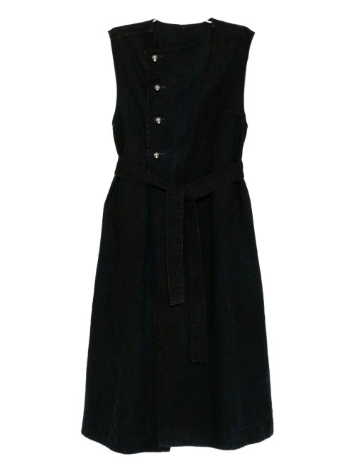 Hand embroidery sleeveless coat - Blue