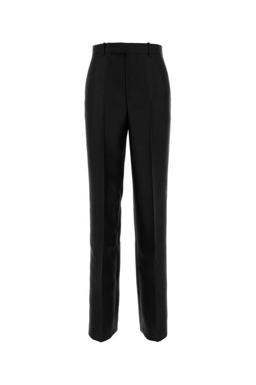 Black Wool Blend Pant