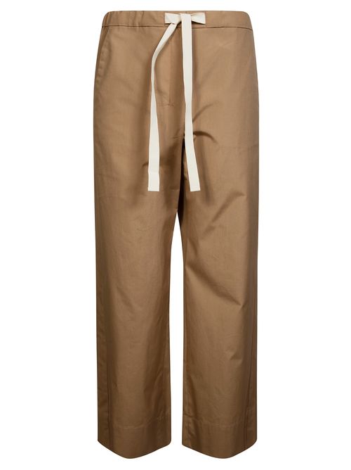 Chic Trousers with Drawstring Detail