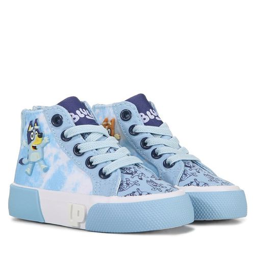 Kids' Bluey Hi Top Sneaker Toddler Shoes (Blue)