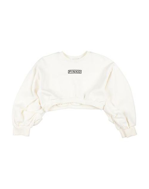 Kid Girl Sweatshirt Off white Size 12 Cotton, Polyester