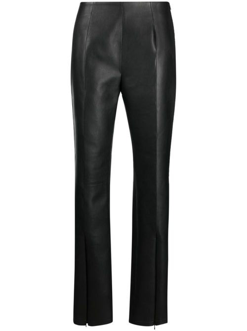 Nicolette faux-leather trousers - Black
