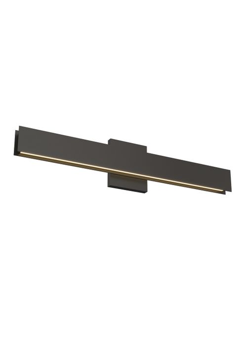 Bau 1-Light 5.00"H LED Bathroom Vanity Light in Nightshade Black