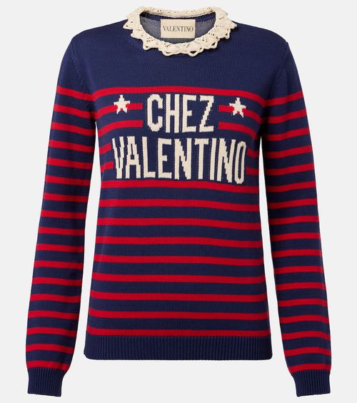 Chez striped cotton sweater