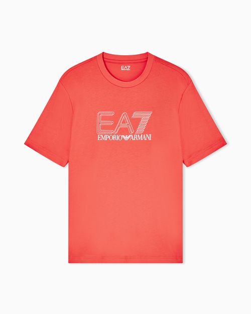 Visibility cotton-jersey crew-neck T-shirt