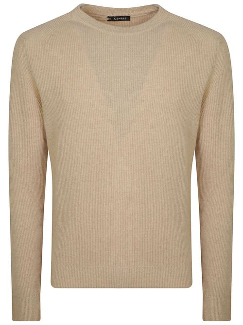 Ribbed-knit jumper - Neutrals