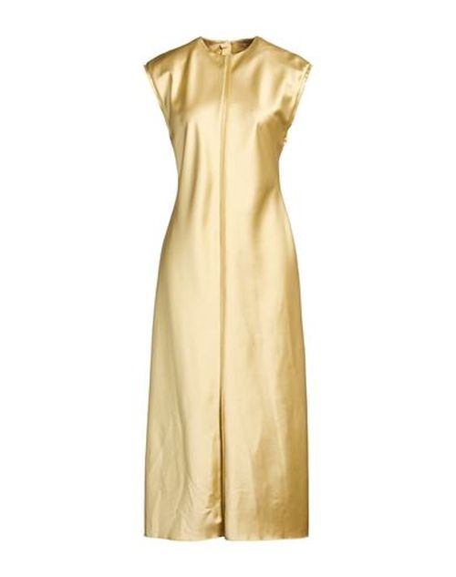 Woman Midi dress Khaki Size 6 Polyester, Elastane