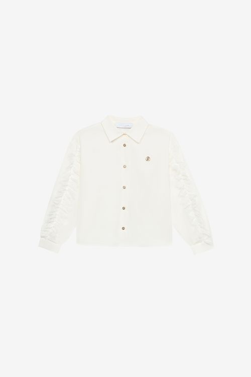Shirt With Golden Rc Monogram - Female Girls (4