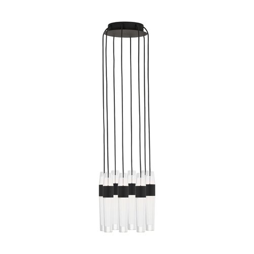 Nightshade Black LED Chandelier from the Lassell Collection