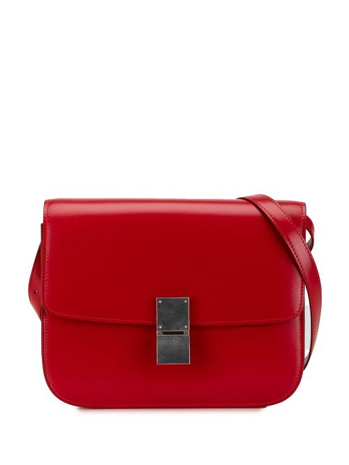 2019 Medium Calfskin Classic Box crossbody bag - Red