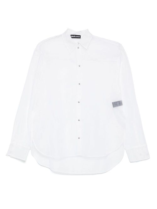 David Koma organza shirt - White