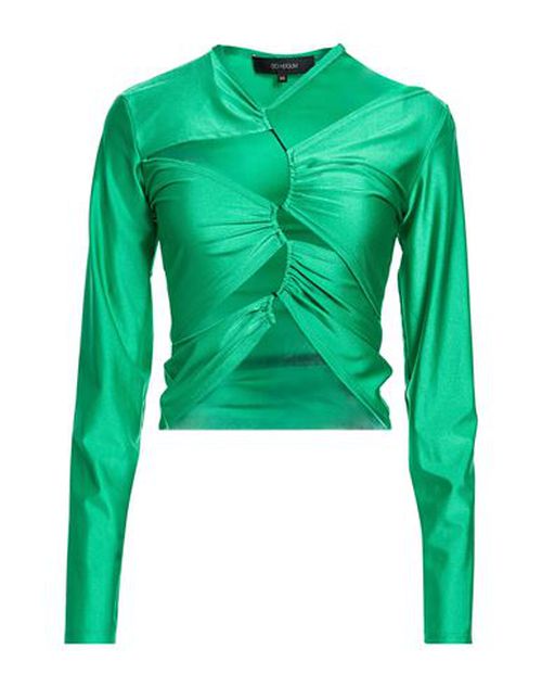 Woman Top Green Size S Nylon, Elastane