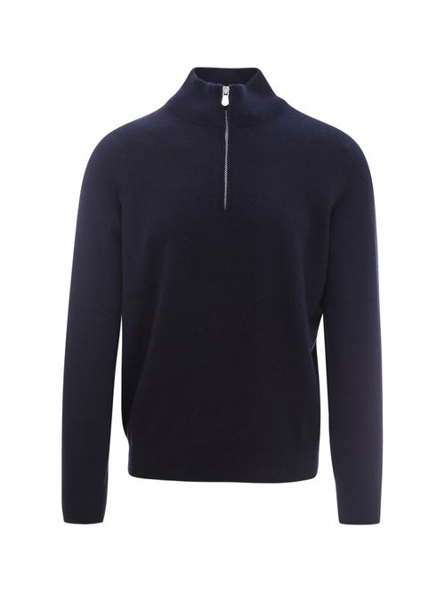 Cashmere Turtleneck Sweater With Zipper
