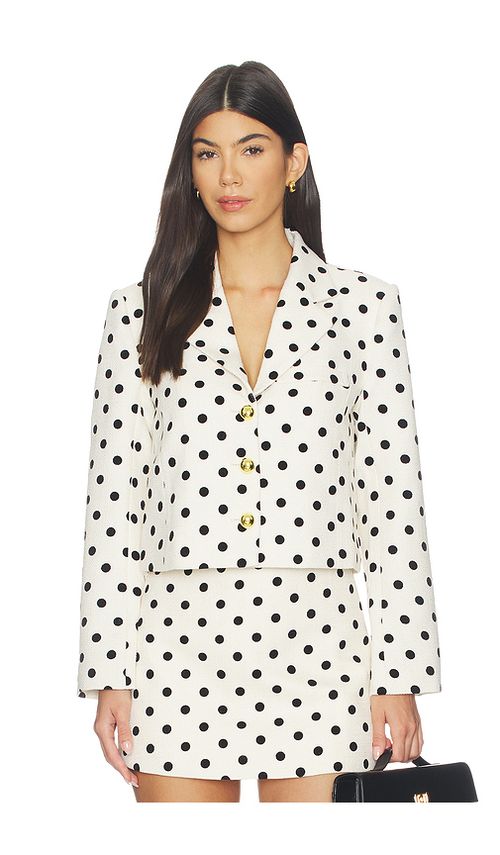 Maude Club Marine Jacket in Black,White. S. Also in XS, M