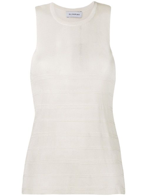 Oseille knit tank - White
