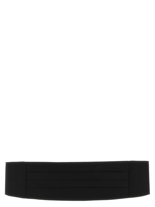 Satin Tuxedo Belt — Black