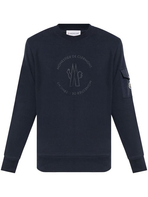 Logo-print sweatshirt - Blue