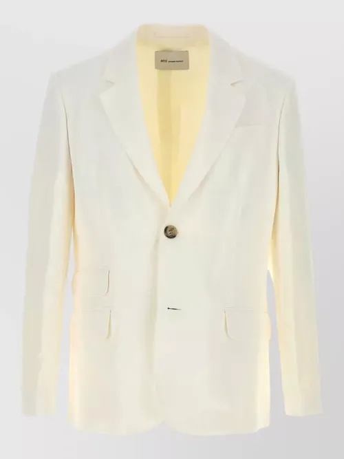 Ami Paris - viscose blend tailored blazer notch lape
