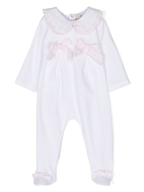 Bow-detail cotton pyjamas - White