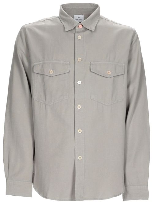Grey Regular Solid Shirt