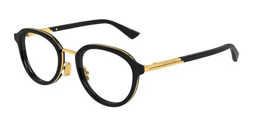 Bottega Veneta BV1377OA Asian Fit 001 Men's Eyeglasses Black Size 49 - Blue Light Block Available