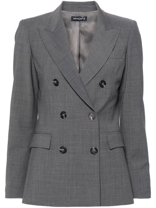 Double-breasted blazer - Grey