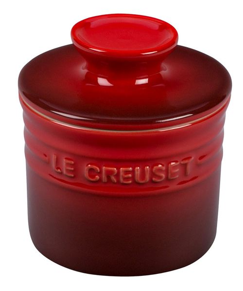6 Oz. Cerise Butter Crock