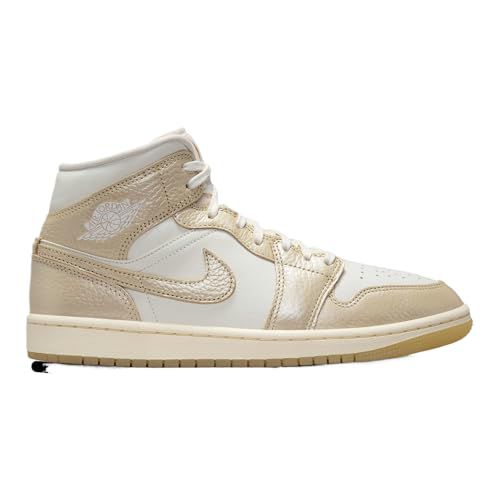 Jordan AJ 1 Mid - Women's (Sail/Team Gold/Pale Ivory)