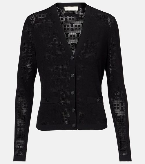 Tory Burch T Monogram jacquard cardigan
