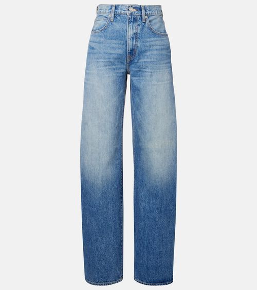 Cassie high-rise barrel-leg jeans