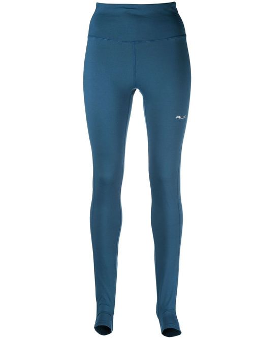 High-waisted performance leggings - Blue