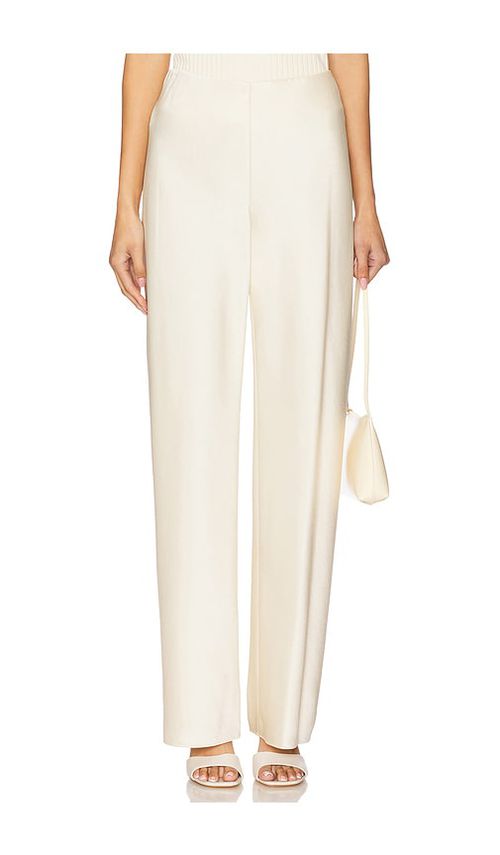 Vince High Waist Fluid Satin Bias Pant in Brown. L. Also in XXS, XS