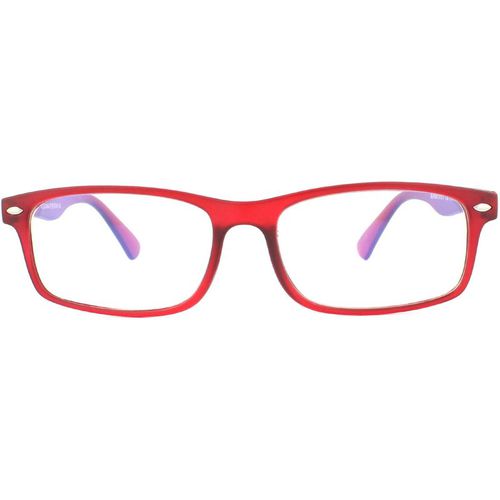 Montana Unisex Reading Glasses BLF83-B Matte Red Burgundy Blue Light Block +2.50 - One