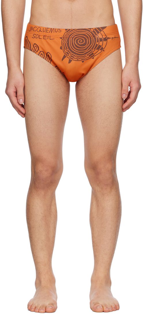 Orange le raffia le slip de room swim briefs